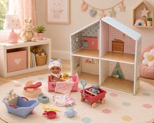Muñeca Lil' Cutesies en set casa con muebles 16 pzas miniatura 2