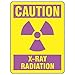 Accuform MRAD703VA Specific Hazards X-Ray & Magnetic CAUTION X-RAY RADIATION (W/GRAPHIC) 10" x 7" Aluminum (.040)