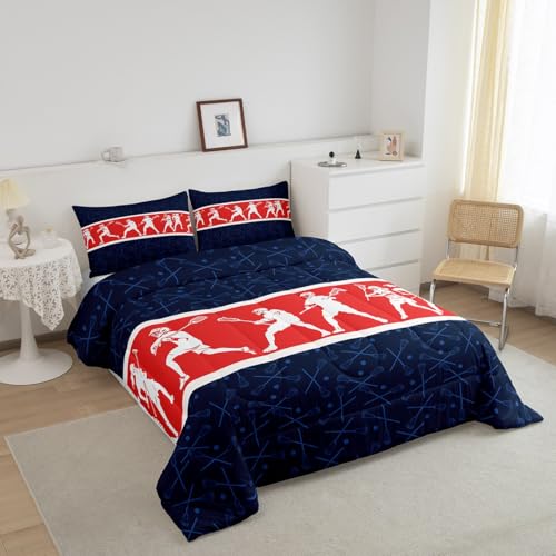 Image of Feelyou Lacrosse Comforter Set King Size 3Pcs for Kids Adults