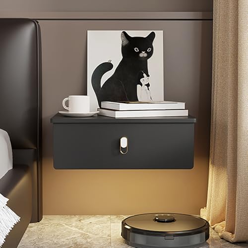 Table de chevet flottante : solution de rangement murale anti-encombrement