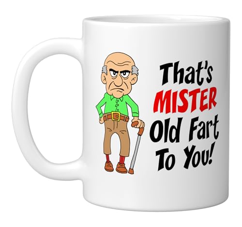 Taza de cerámica divertida That's Mister Old Fart - 11 oz miniatura 1