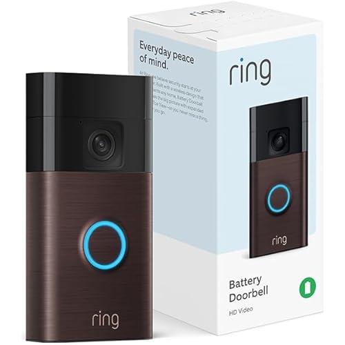 Ring Battery Doorbell, Solar, Head-to-Toe Video, Live View with Two-Way Talk, and Motion Detection & Alerts (2024 release), Satin Nickel