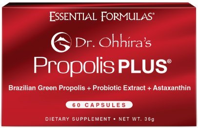 Dr. Ohhira's Propolis Plus 60 Capsules with Brazilian Green Propolis, Probiotic Extract