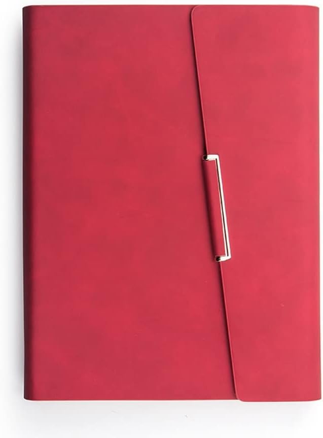 LXXSH Tri-fold Loose-Leaf Notebook a5 Creative Stationery Notebook Detachable Business Notepad Leather (Color : D, Size : A5) : Office Products