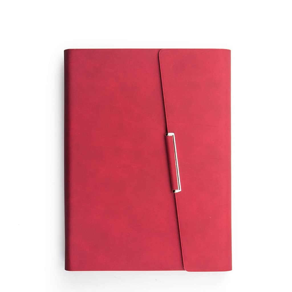 Cuaderno de papelería creativa - Tamaño A5 tríptico - Bloc de notas de negocios desmontable - Cuero genuino ArgentoA5