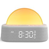 ARUQO Sunrise Alarm Clock Wake Up Light, Sound Machine with White Noise