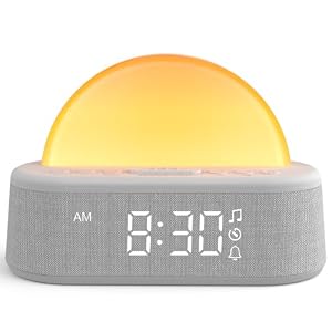 Sunrise Alarm Clock Wake Up Light, Sound Machine with White Noise