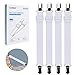 Luxbon 4pcs Réglable Attache Drap Housse élastiques Drap de Lit Bretelles Gripper Support Clip Sangles avec Pinces en métal - Blanc