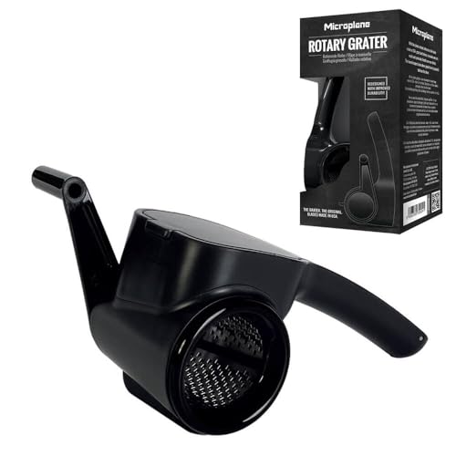 Microplane Rotierende Reibe - Schwarz | Photo- geätzten, rasiermesserscharfen feinen Klinge - made in USA