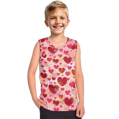 Kids Girls Summer Tank Tops Lightweight Stretch Undershirts Quick Dry Round Neck Vests Running Tennis Yoga Shirts