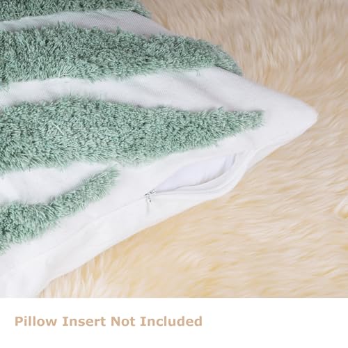 Aels 102 Boho Decorative Leaf Textured Spring Throw Pillow Covers 18X18 thumb #3