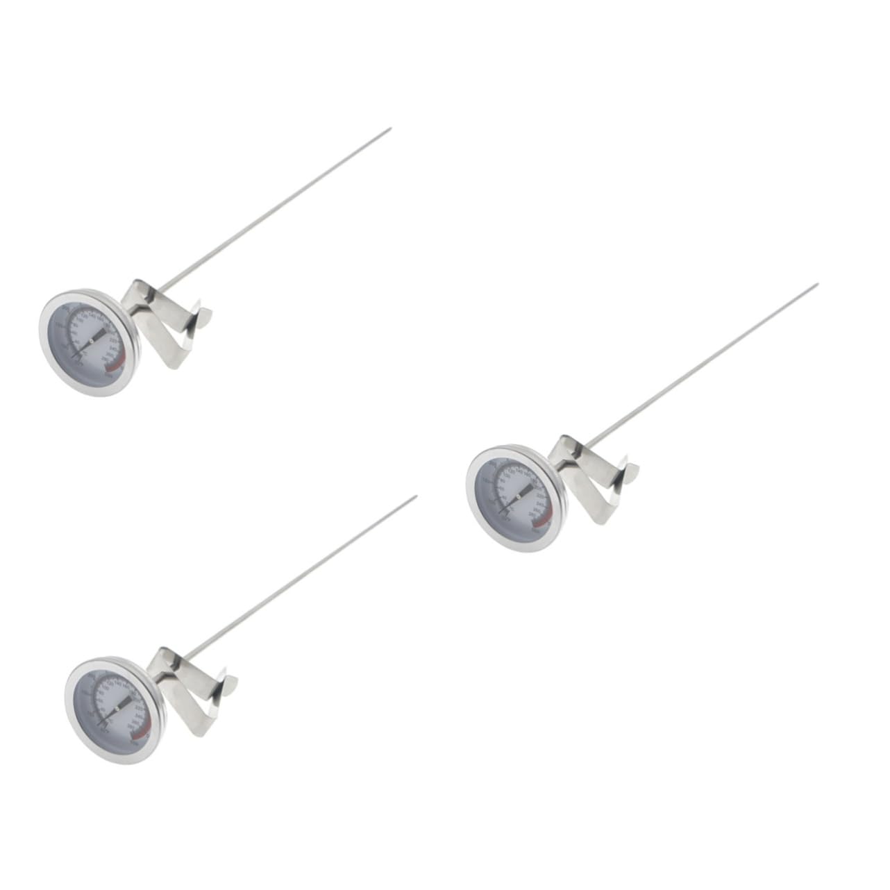 NAMOARLY 3sets Hot Oil Thermometer Clip Accurate Temperature Gauge for Frying Cooking and Barbecue for Home and Outdoor Use