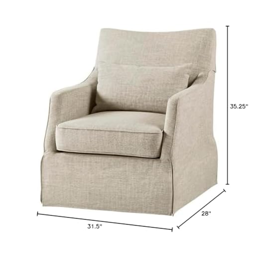 Martha Stewart London Swivel Accent Chair
