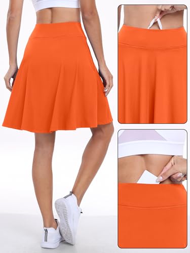 Image of ANRABESS Knee Length Skorts Skirts for Women 2026 Summer High Waisted Golf Tennis Skirt Casual Travel Built-in Shorts Clothes