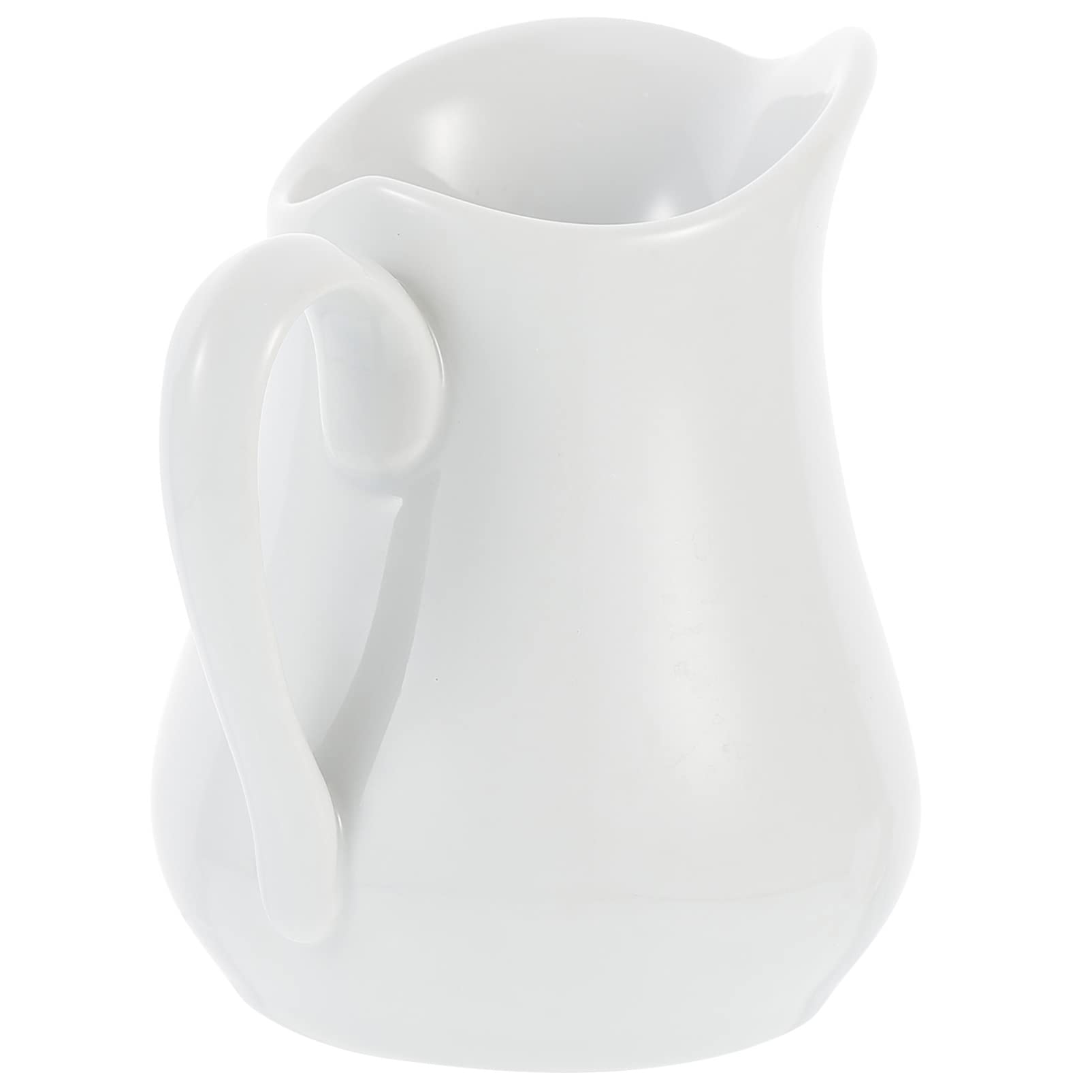 Cabilock Milk Jug Spout Mini Milk Storage Container Ceramic Cup Ideal for Restaurant Bar Catering