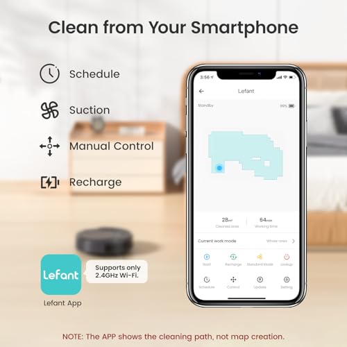 Lefant M210P Robot Vacuum - Slim, Self-Charging, Pet Hair Friendly - Image 5