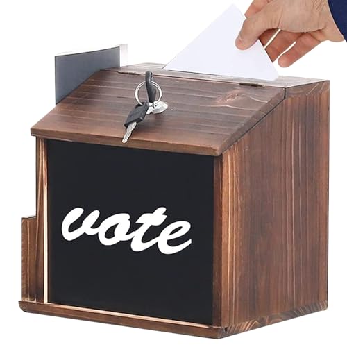 Boîte à prières et suggestions en bois pour événements associatifs et bureaux