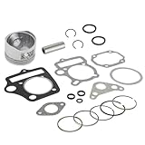 RedCcap 54mm Bore Piston & Ring Set with Head Gaskets Kit for 125cc Pit Dirt Bike 125cc SSR Baja Roketa Apollo Bms Nst Taotao with the Horizontal Styled Engine ATV Dirt Bike Go Kart