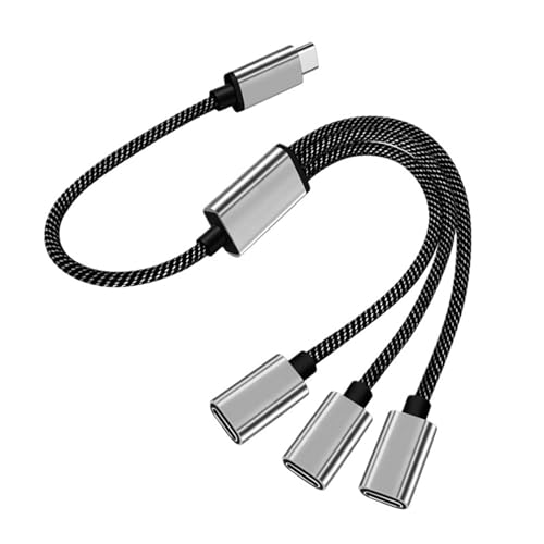 Adaptador USB C de alta velocidad con 4 puertos de carga y transferencia de datos para portátil