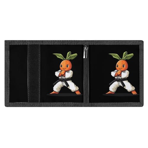 Karate Carrot Trifold Wallet Slim Credit Card Holder Minimalist Front Pocket Money Clip for Women Men4