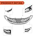 ECOTRIC Front Grill Compatible with 2013 2014 2015 Honda Civic Sedan HO1200216 HO1202109 71121TR3A01 71122TR3A01 Front Bumper Hood Grille W/Chrome Molding