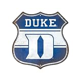 Rico Industries NCAA Duke Blue Devils Rustic 11.5" Metal Route Sign
