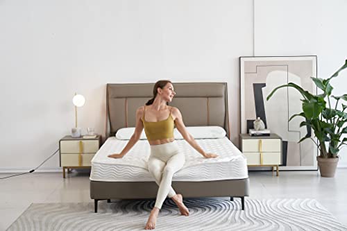 Home Life Basic 6 Inch Twin Mattress - Bonnell Spring - Comfort Foam Soft Quilted Top - Medium Firm - Rolled In A Box - By Oliver & Smith #TOP7
