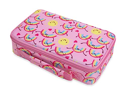 Nuby Insulated Lunchbox for Girls - Bento Lunch Box - 3+ Years - Pink Rainbows - Back to School Essentials by Nuby - Image 4