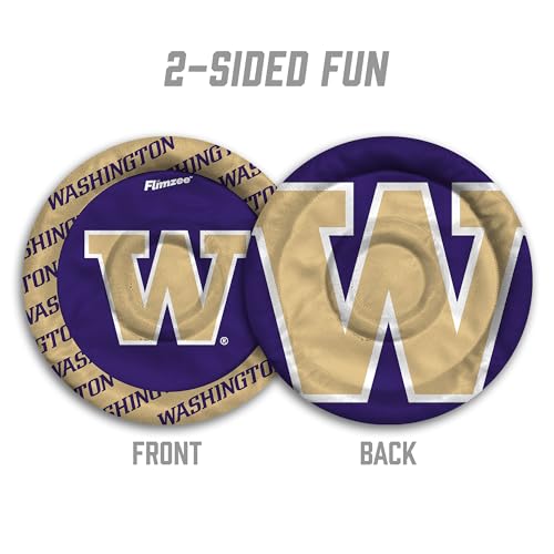 Image of YouTheFan NCAA Washington Huskies Flimzee Bean-Bag Flying Disc
