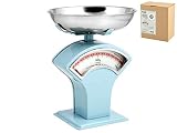 HABI 100075 Báscula mecánica azul Kg1 Utensilios de cocina, Metal