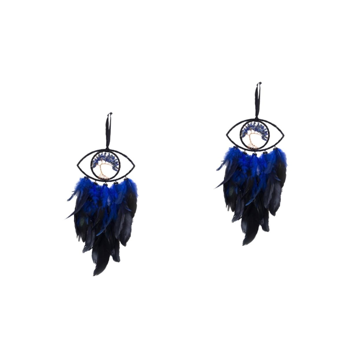 Atrapa sueños de ojo turco Ciieeo, pack de 2 piezas artesanales para decoración de pared
