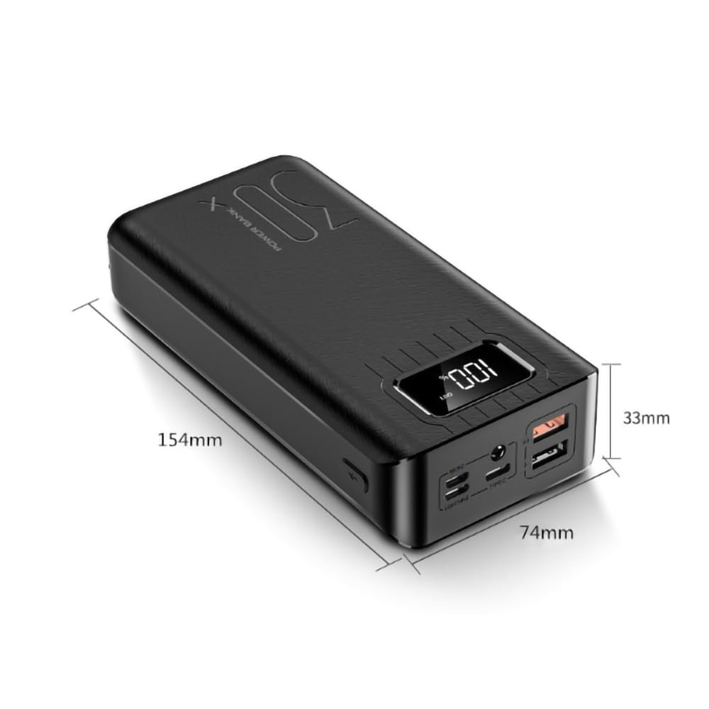 Batterie Externe Puissance de Charge 30000 mAh Super Grande quantité 1000000M Grand écran Affichage numérique Mobile Puissance 80000