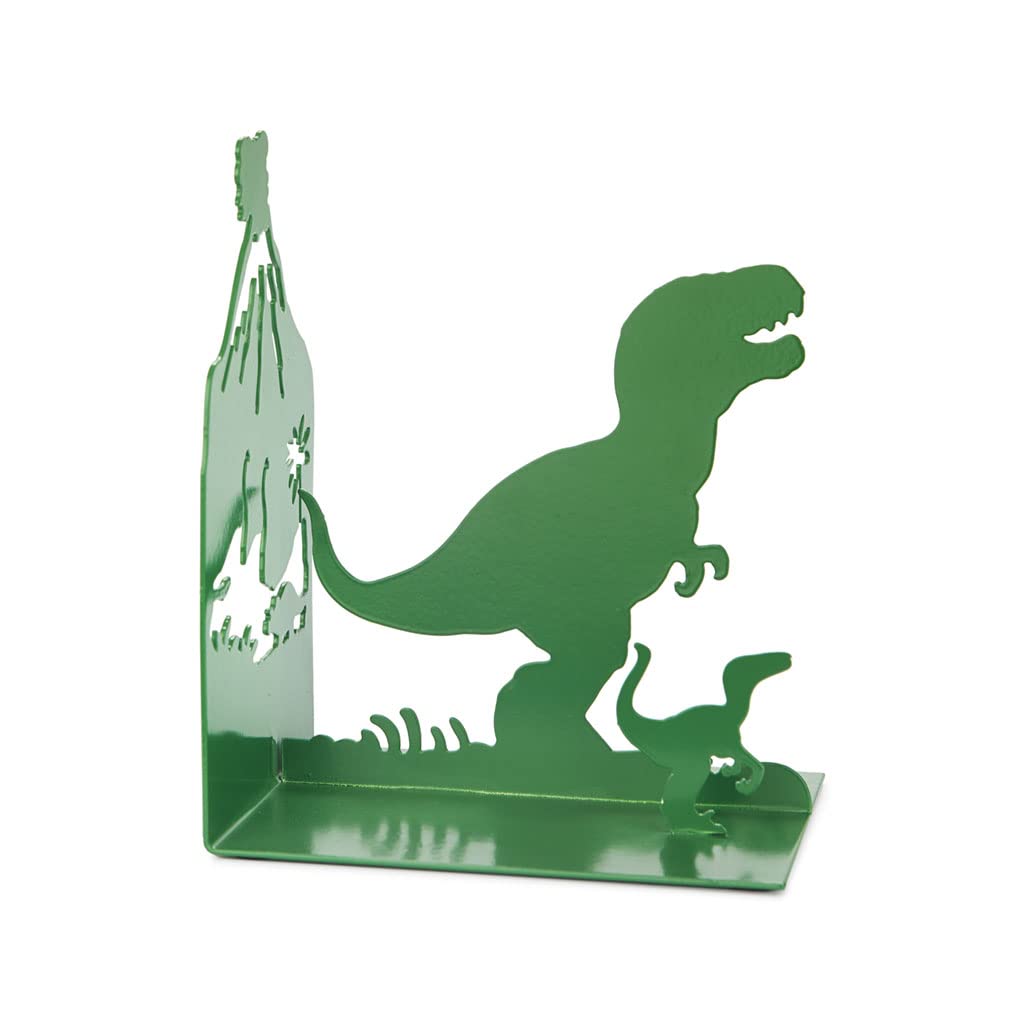 Balvi Sujetalibros Jurassic Color Verde Inspirado en los Cuentos de Dinosaurios Metal