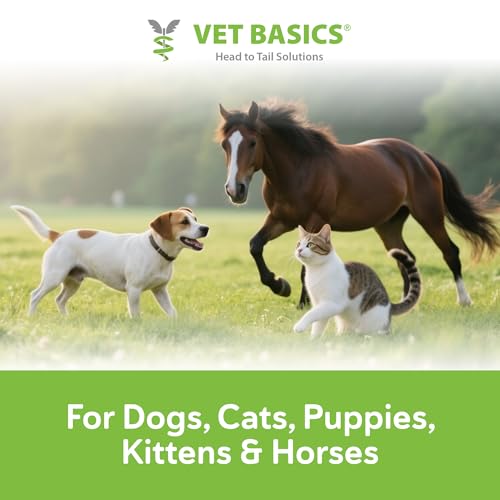 Image of Vet Basics Lime Sulfur Dip - Skin Itch Relief Concentrated Antimicrobial & Antiparasitic Solution for Dogs, Cats, Puppies, Kittens & Horses, Helps Manage Ringworm, Mange, Skin Irritation, 1 Gallon