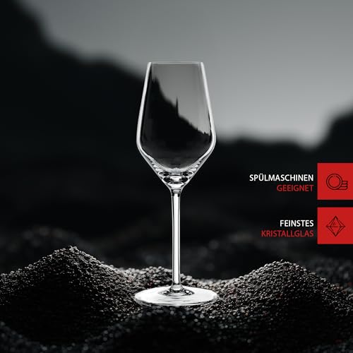 Foto von Spiegelau Champagner Gläser 310 ml, 4 Stück, Style, 4670185, Sektgläser aus Kristallglas, Champagnergläser spülmaschinenfest