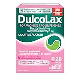 DulcoLax for Women, Bisacodyl 5mg Stimulant Laxatives for Occasional Constipation Relief, Laxative and Constipation Relief for Women, Including Those who are Breastfeeding, 20 Count