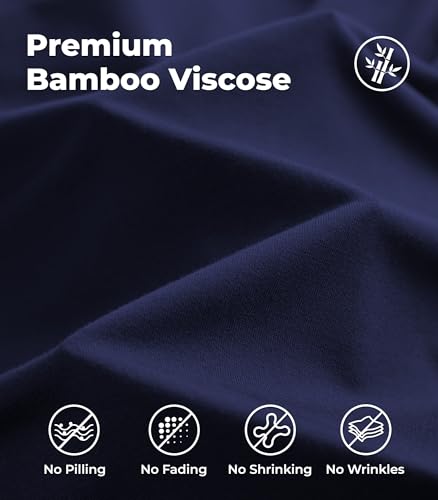 Image of NACHILA Mens Pajamas Set Long Sleeve Henley Sleepwear Top Soft Jogger Pants Pajamas Cool Pjs Set,Viscose Made from Bamboo
