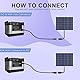 PNGKNYOCN Solar-Verlängerungskabel, 14 AWG, 45 A auf DC 8020 Stecker, Kabel für Solarpanel, tragbarer Powerstation, Solargenerator (0,6 m)