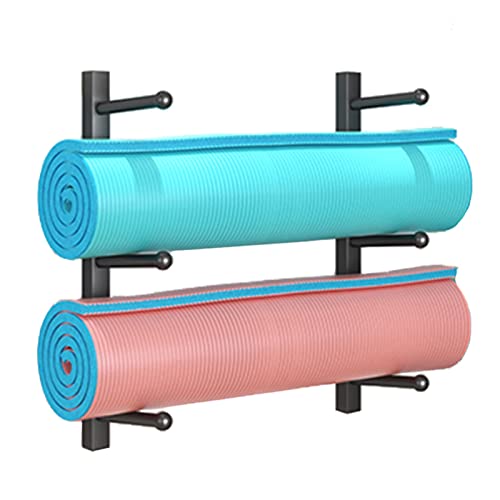 Organizador de almacenamiento para equipos de ejercicio y soporte de pared para balón de baloncesto 2