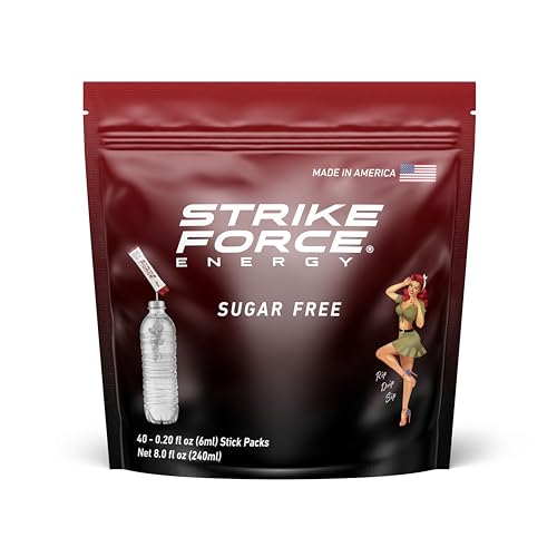 Image of Strike Force Energy Drink Mix - Original Flavor - Natural Tasting Caffeine Drink - Turn Any Drink into a Healthy Energy Drink - Zero Calories, Keto Friendly, Sugar Free, Pre Workout (40 Liquid Packs)