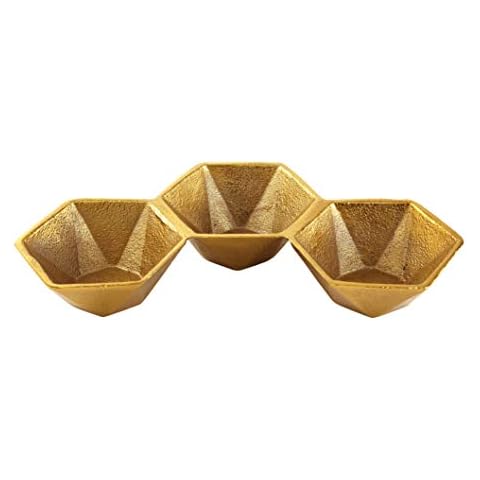 Elegance Silver Aluminum Hexagon Bowl Set Cover