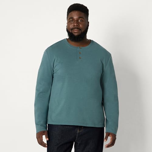 Image of Amazon Essentials Men's Long-Sleeve Henley Shirt