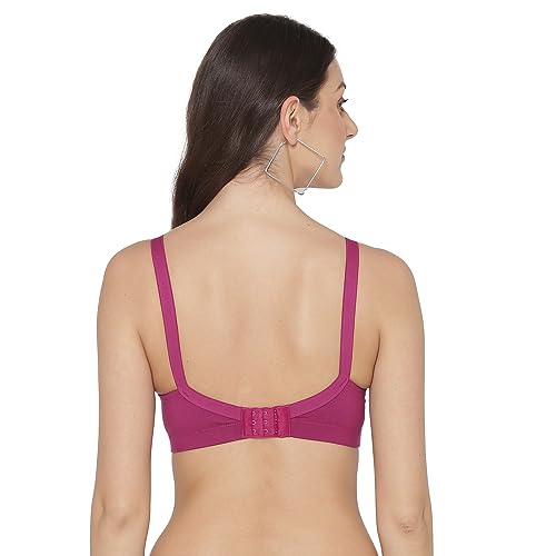 Image of Tweens Lite Wite - Minimiser Medium Padded Cotton Lycra Bra (Plus Size) - Triple Hook - Full Coverage - Wirefree - Seamless T-Shirt Bra