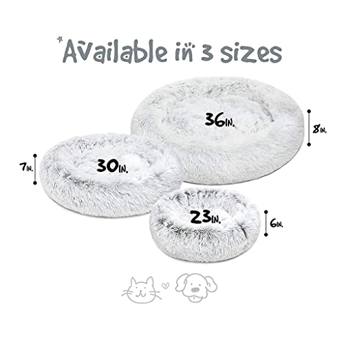 Friends Forever Donut Dog Bed (36"×36", Ivory) — view 8