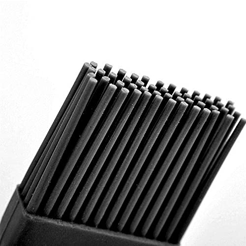 Silicone Basting Pastry Brush And Spatula, Long Handle Food Grill Brushes For Bbq, Kitchen Baking And Cooking, Oil & Sauce Spreader, Heat Resistant & Dishwasher Safe, Set Of 3 (Large,Black) #TOP2