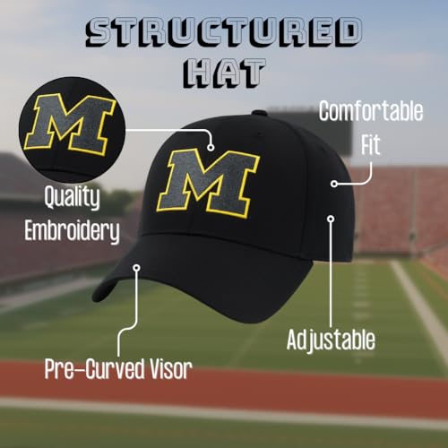 Gorra ajustable oficial Michigan University multicolor miniatura 4