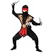 W WIDMANN MILANO Party Fashion - Children's Ninja Costume with Weapon Set, Japanese Warrior, Warrior