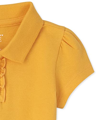 Image of The Children's Place Girls and Toddler Short Sleeve Ruffle Pique Polo