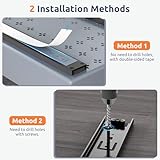 SOLEDI 3 Pack Pull Out Cabinet Organizer, Pull Out Drawer for Kitchen Cupboard, No Drill for Kitchen Cabinets, Bathroom Cabinet, Pantry, Office, Slide Out Drawers Storage Shelf, Grey 3 Sizes - Image 8