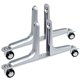 2-Pack Room Dividers Stand, Adjustable Privacy Screen Protector Holder with Universal Moving Wheels, Strong Bearing for Bedroom, Bathroom, and Office Screen